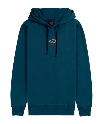 Paul & Shark Hooded Sweater In Blue