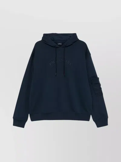 Paul & Shark Hoodie With Kangaroo Pocket And Ribbed Cuffs