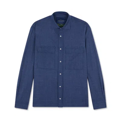 Paul & Shark Overshirt In Jersely® In Blu Navy