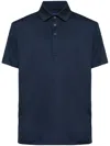 Paul & Shark Cotton Polo Shirt With Colored Buttons In Blau