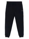 Paul & Shark Trousers Elastic Waistband Ribbed Cuffs In Blu
