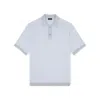 Paul & Shark Polo In Cotone E Seta In Bianco-grigio