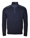 Paul & Shark Knitted Typhoon 2000 Half Zip Navy In Navy