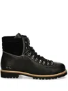 Paul & Shark Lace-up Ankle Boots In Black