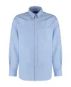 Paul & Shark Lapel Long-sleeved Shirt In Blue