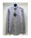Paul & Shark Lapel Long-sleeved Shirt In Gray