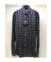 Paul & Shark Lapel Plaid Long-sleeved Shirt In Black