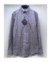 Paul & Shark Lapel Plaid Long-sleeved Shirt In Gray