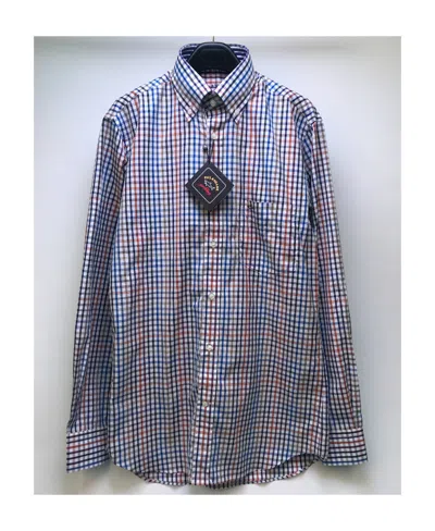 Paul & Shark Lapel Plaid Long-sleeved Shirt In Gray