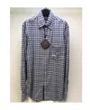 Paul & Shark Lapel Plaid Long-sleeved Shirt In Gray