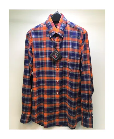 Paul & Shark Lapel Plaid Long-sleeved Shirt In Multicolor