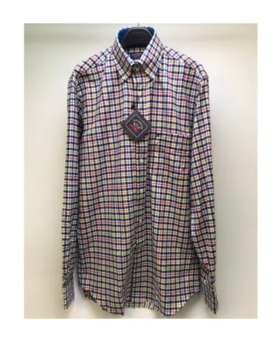 Paul & Shark Lapel Plaid Long-sleeved Shirt In Multicolor