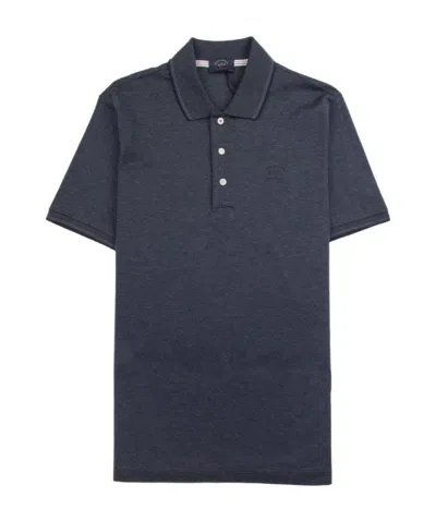 Paul & Shark Lapel Polo Shirt In Black