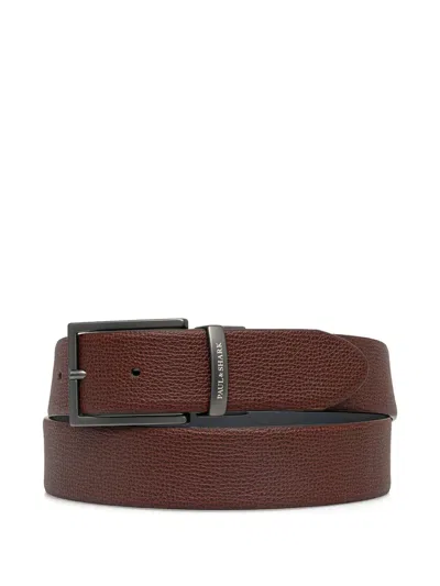 Paul & Shark Leather Belt In Brown