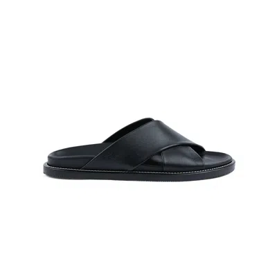 Paul & Shark Sandali In Pelle In Nero