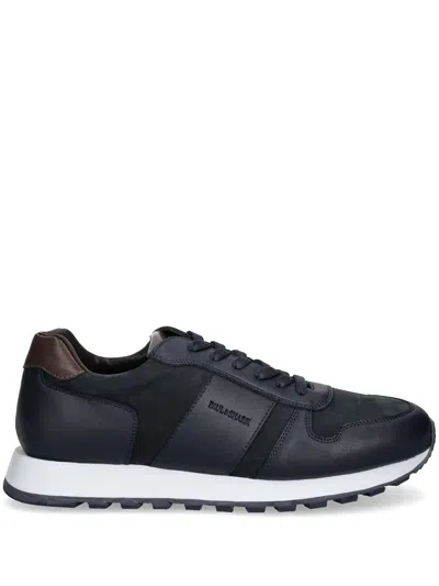 Paul & Shark Leather Sneakers In 蓝色