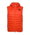 Paul & Shark Light And Thin Vest Down Jacket In Red