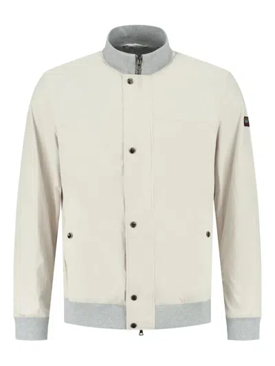 Paul & Shark Lightweight Bomber Jacket In Neutrals