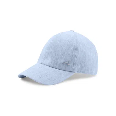 Paul & Shark Cappello Da Baseball In Lino In Azzurro Scuro