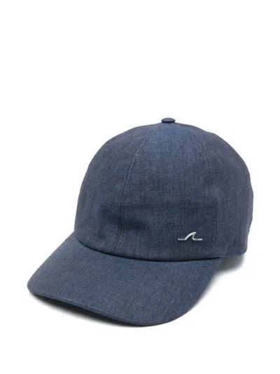 Paul & Shark Baseballkappe Aus Leinen In Blau