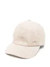 Paul & Shark Linen Baseball Cap In Neutrals