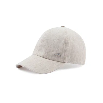 Paul & Shark Cappello Da Baseball In Lino In Sabbia