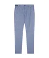 Paul & Shark Linen Chino Pants With Drawstring In Blue