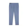 Paul & Shark Pantalone Chino In Lino Con Pinces In Blu Chiaro