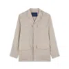 Paul & Shark Field Jacket In Lino In Sabbia