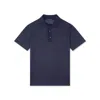 Paul & Shark Polo In Jersey Di Lino In Blu