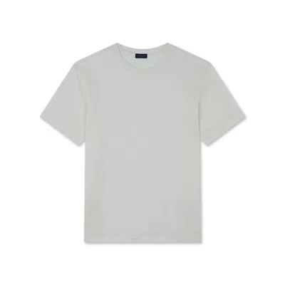 Paul & Shark T-shirt In Jersey Di Lino In Bianco