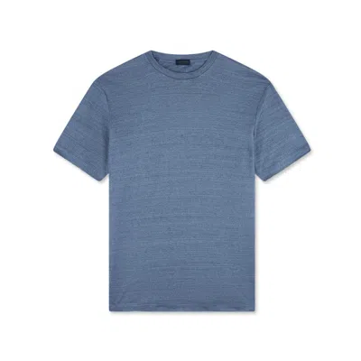 Paul & Shark T-shirt In Jersey Di Lino In Carta Da Zucchero Scuro