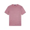 Paul & Shark T-shirt In Jersey Di Lino In Rosa Spento