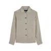 Paul & Shark Overshirt In Lino In Sabbia