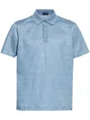 Paul & Shark Linen Polo Shirt In Blue