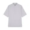 Paul & Shark Camicia In Lino Popover Manica Corta In Bianco Righe Beige