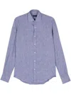 Paul & Shark Linen Shirt In Blue