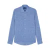 Paul & Shark Camicia In Lino In Pied De Poul Bianco Blu