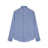 Paul & Shark Camicia In Lino Con Dettagli Stampati In Blu