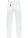 Paul & Shark Linen Trousers In Weiss