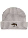 Paul & Shark Logo-appliqué Beanie Hat In Grey
