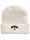 Paul & Shark Logo-appliqué Beanie Hat In White