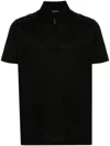 Paul & Shark Logo-plaque Polo Shirt In Black