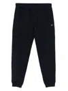 Paul & Shark Trousers Elastic Waistband Ribbed Cuffs In Blue