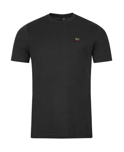 Paul & Shark Logo, Badge, T-shirt. In Black