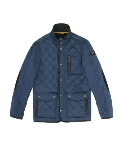Paul & Shark Logo Casual Jacket In Blue