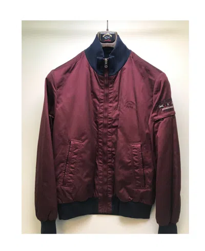 Paul & Shark Logo Casual Jacket In Red