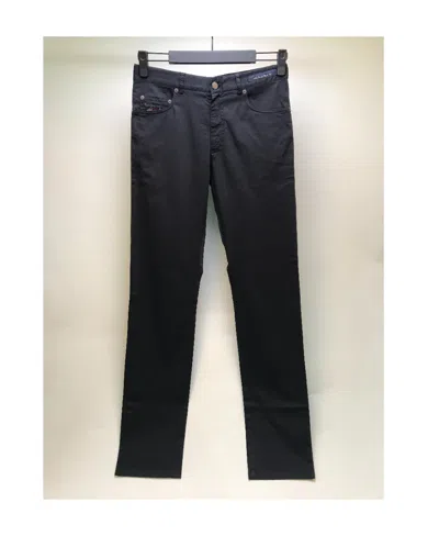 Paul & Shark Logo Casual Pants In Black
