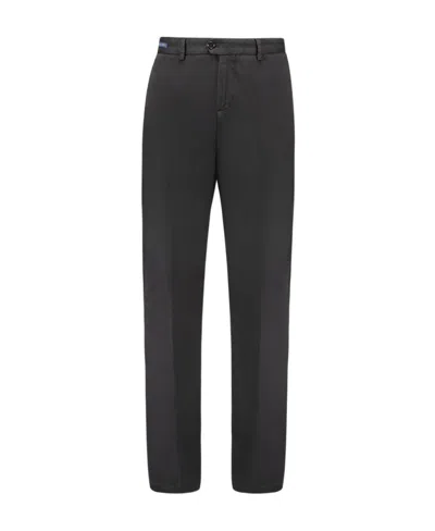 Paul & Shark Logo Casual Pants In Black