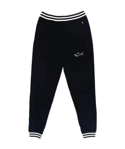 Paul & Shark Logo Casual Sweatpants In Black